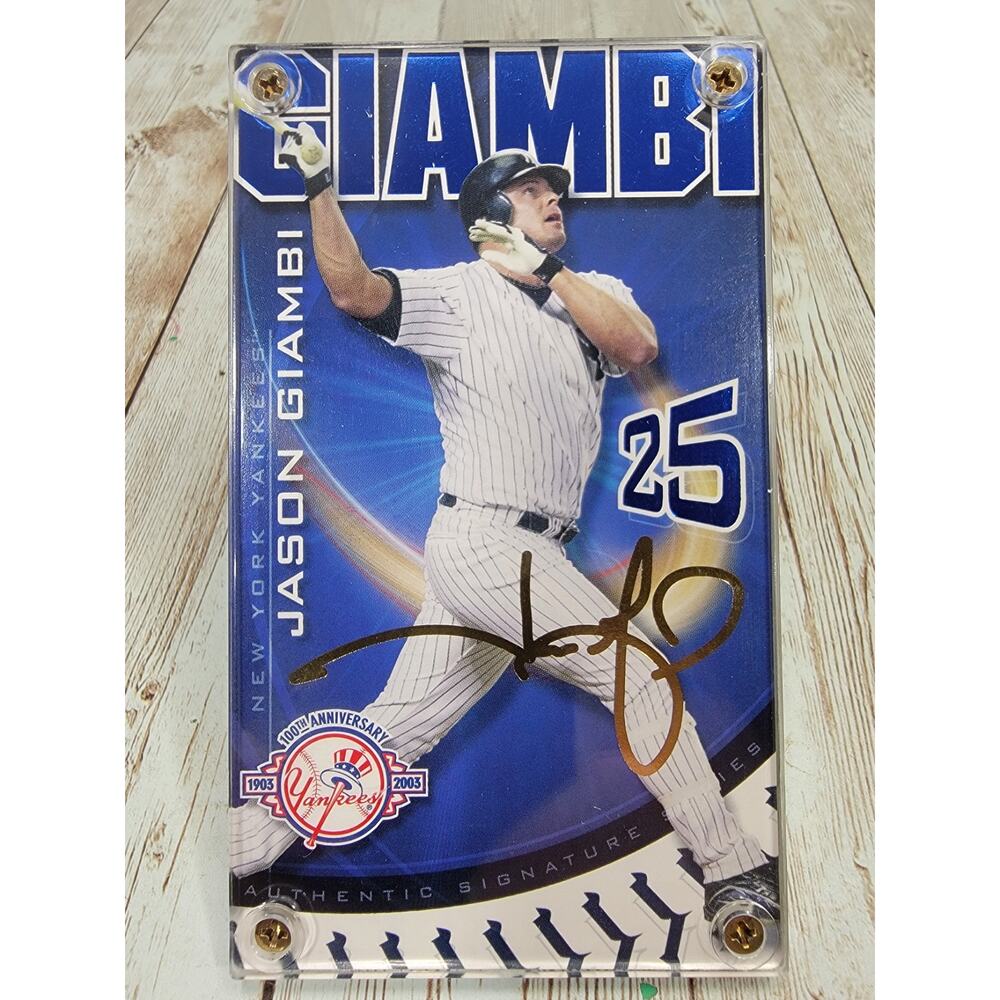 Jason Giambi Authentic Image Limited Edition New York Yankees 100th Ann.